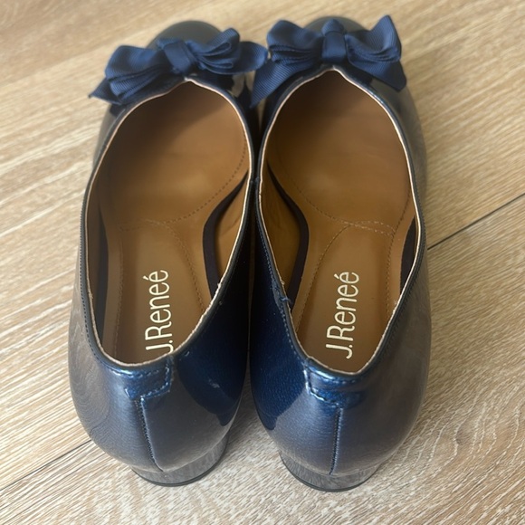 J.Renee Blue Flats with Bow Detail - Picture 6 of 12
